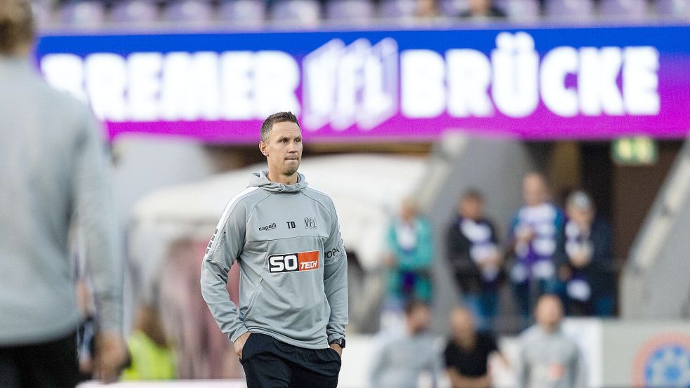 Nimmt am UEFA-Pro-Lizenz-Lehrgang des DFB teil: Tim Danneberg, aktuell Trainer der U19 des VfL Osnabrück. Foto: Michael Titgemeyer