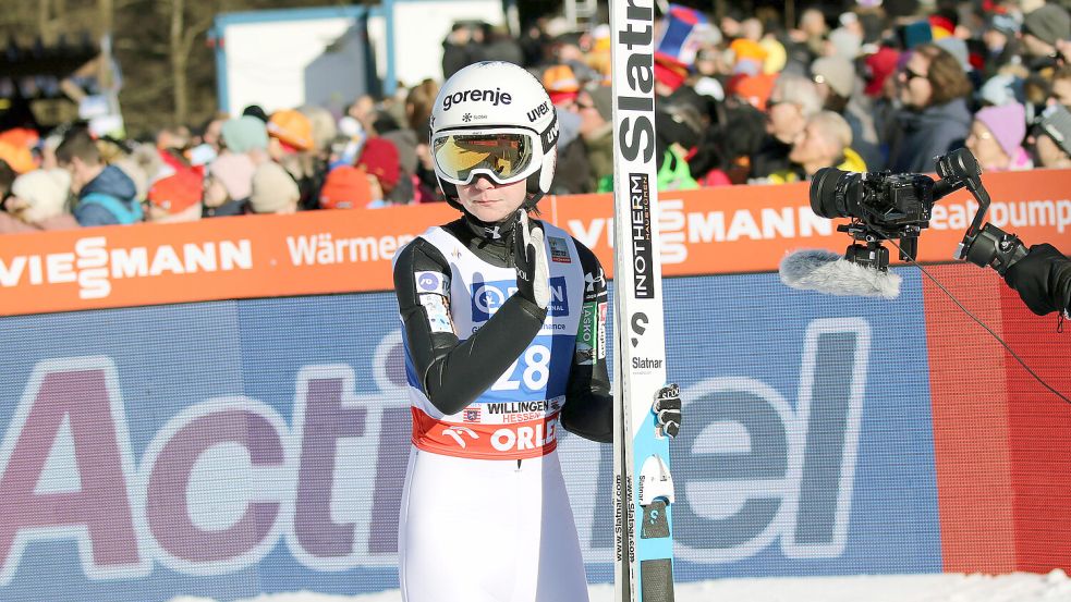 Ema Klinec fehlte zuletzt aus gesundheitlichen Gründen im Skisprung-Weltcup der Frauen. Foto: IMAGO/Beautiful Sports