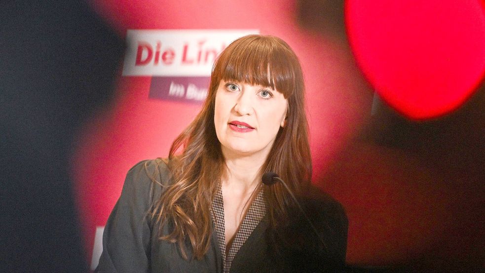 Heidi Reichinnek, Fraktionsvorsitzende von Die Linke im Bundestag, spricht sich gegen einheitliche Steuersätze beim Erben aus. Foto: dpa/Christophe Gateau