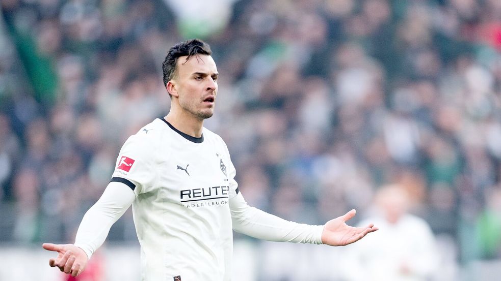 Elfmeter verschossen und viele Ballverluste: Gladbachs Torjäger Tabakovic spielte diesmal unglücklich. Foto: Marius Becker