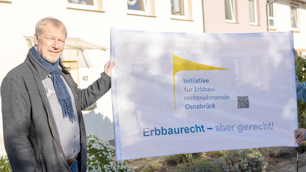 Die Osnabrücker Initiative mit Martin Busch will in 2026 ihren Kampf für einen „fairen und sozialverträglichen Erbbauzins“ fortsetzen. Foto: André Havergo
