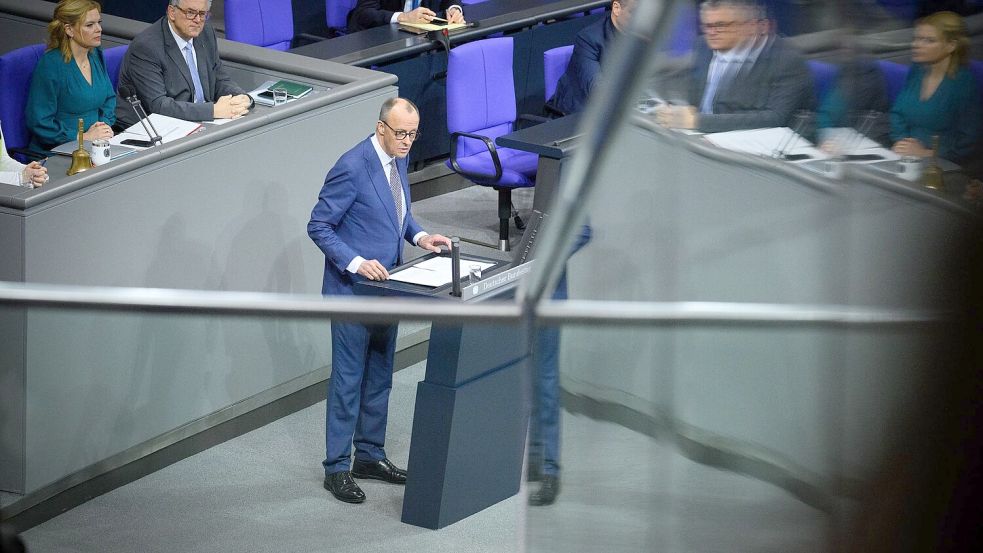 Merz gibt den Europäern Hausaufgaben auf. Foto: Bernd von Jutrczenka/dpa