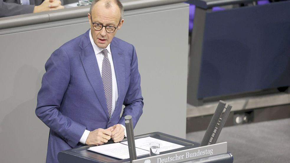 „Als Demokratien sind wir Partner und Verbündete und nicht Untergebene“, sagte Bundeskanzler Friedrich Merz bei seiner Regierungserklärung zur Außenpolitik über das angespannte Verhältnis zu den USA. Foto: IMAGO