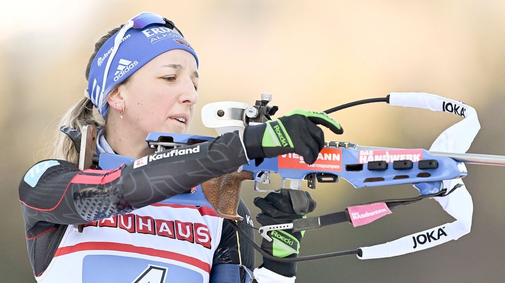 Franziska Preuß gilt als treffsichere Schützin. (Archivbild) Foto: Sven Hoppe