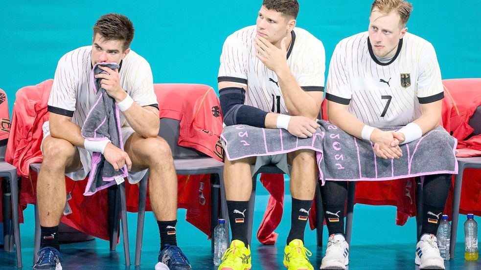 Ratlosigkeit im DHB-Team nach dem Debakel im Olympia-Finale 2024. Foto: Tom Weller