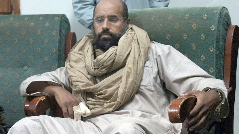 Saif al-Islam war 2021 nach langer Abwesenheit wieder in Libyen aufgetaucht. (Archivbild) Foto: Ammar El-Darwish/AP/dpa