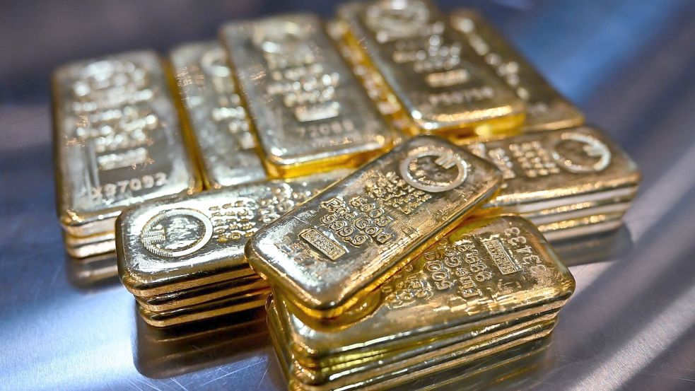 Der Goldpreis ist rasant gestiegen - und mit der Politik von Trump die Sorgen um die Sicherheit Foto: picture alliance/dpa