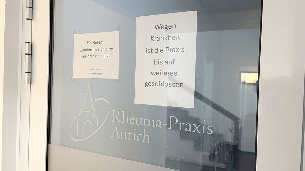 Grund für die Schließung der Auricher Rheuma-Praxis ist ein Krankheitsfall. Foto: Deike Terhorst