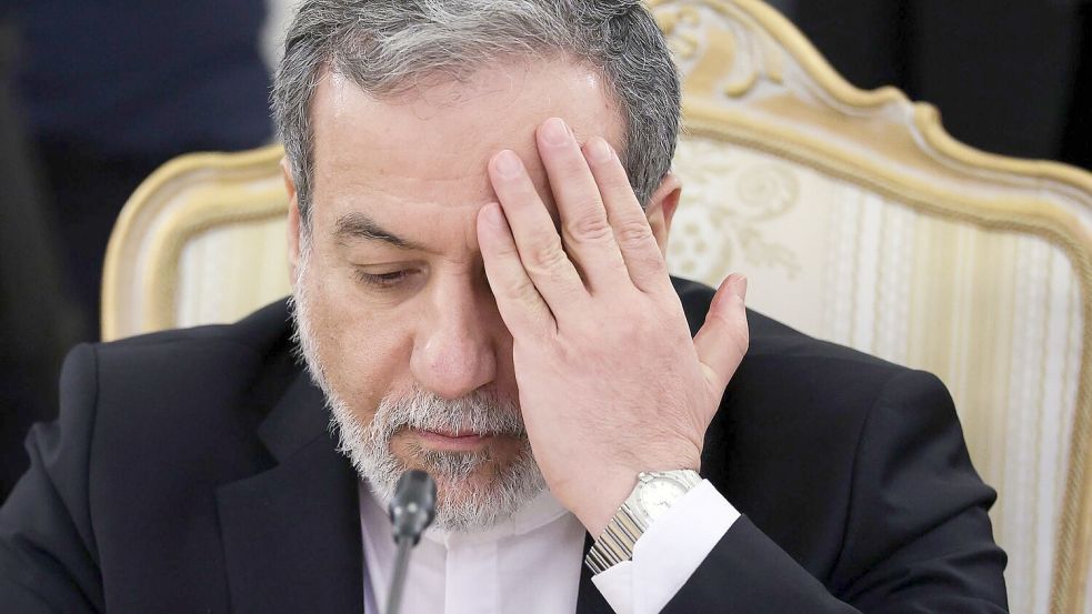 Der iranische Außenminister Abbas Araghtschi hält nicht viel von Kanzler Merz. (Archivbild) Foto: Ramil Sitdikov/Pool Reuters/dpa