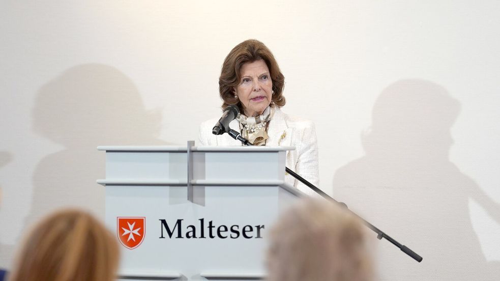 Die schwedische Königin ist für zwei Tage in Flensburg. Foto: Marcus Brandt