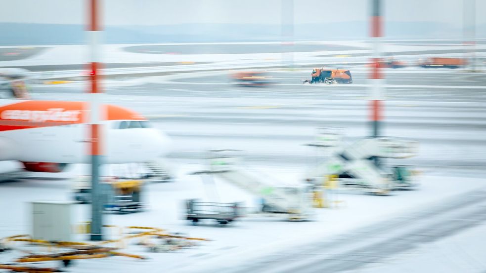 Am Hauptstadtflughafen BER ging am Donnerstagabend gar nichts mehr. Foto: Christoph Soeder/dpa