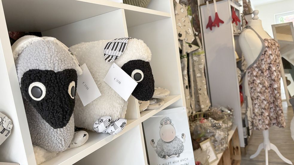 Kuschelschafe und handgefertigte Handtaschen gibt es ab sofort in dem kleinen Ladenlokal in der Innenstadt. Foto: Mieke Matthes