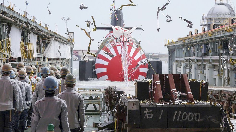 Japans Regierungschefin will die Streitkräfte ihres Landes aufrüsten. (Archivbild) Foto: --/kyodo/dpa