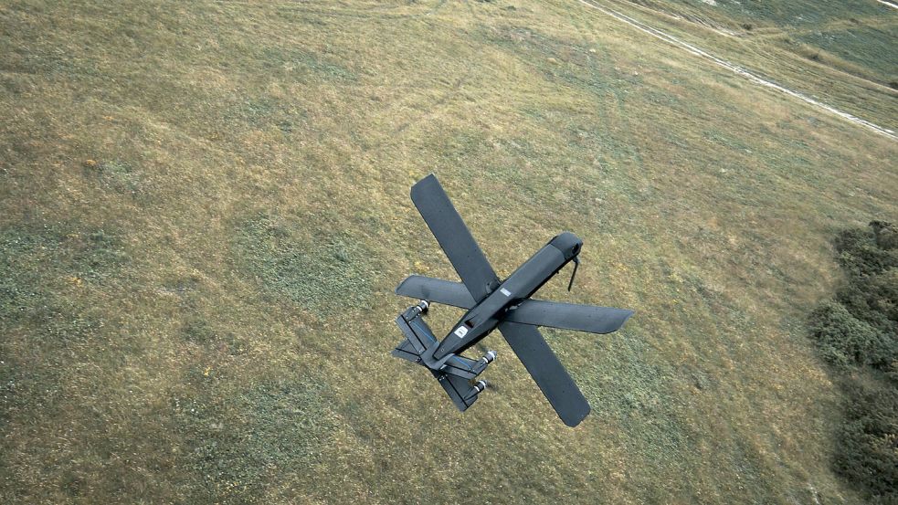 Die Drohne „HX-2“ soll laut Hersteller Helsing bereits in der Ukraine eingesetzt werden. Foto: Helsing