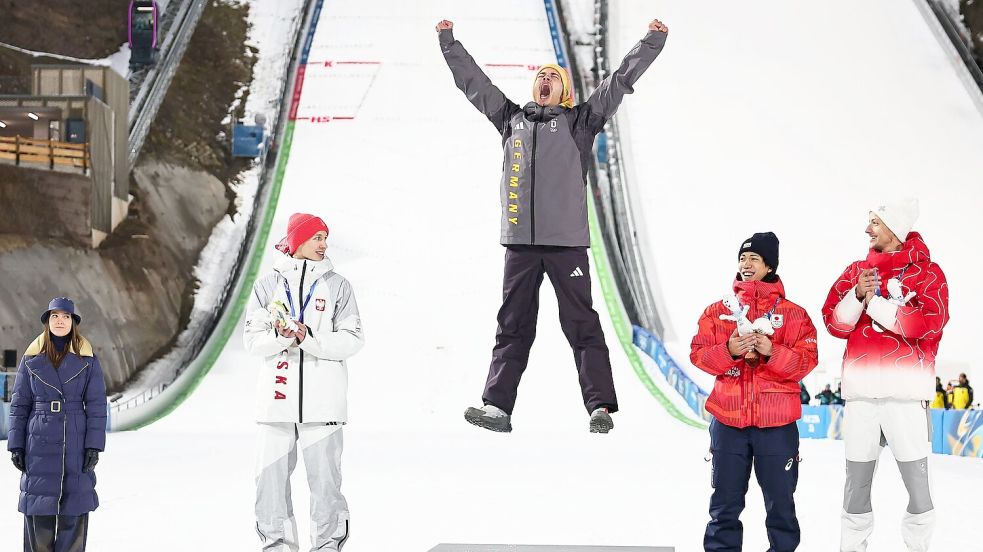 Geht es für Philipp Raimund auch auf der Großschanze hoch hinaus? Foto: Daniel Karmann