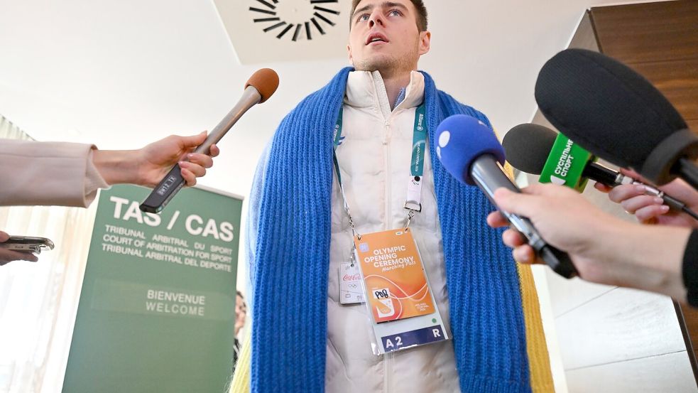 Der Eklat um Wladislaw Heraskewytsch und seinen Gedenk-Helm brachte das IOC in eine Krisenlage. Foto: Peter Kneffel