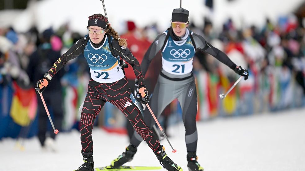 Janina Hettich-Walz (l) kann nicht im Olympia-Sprint starten. Foto: Hendrik Schmidt