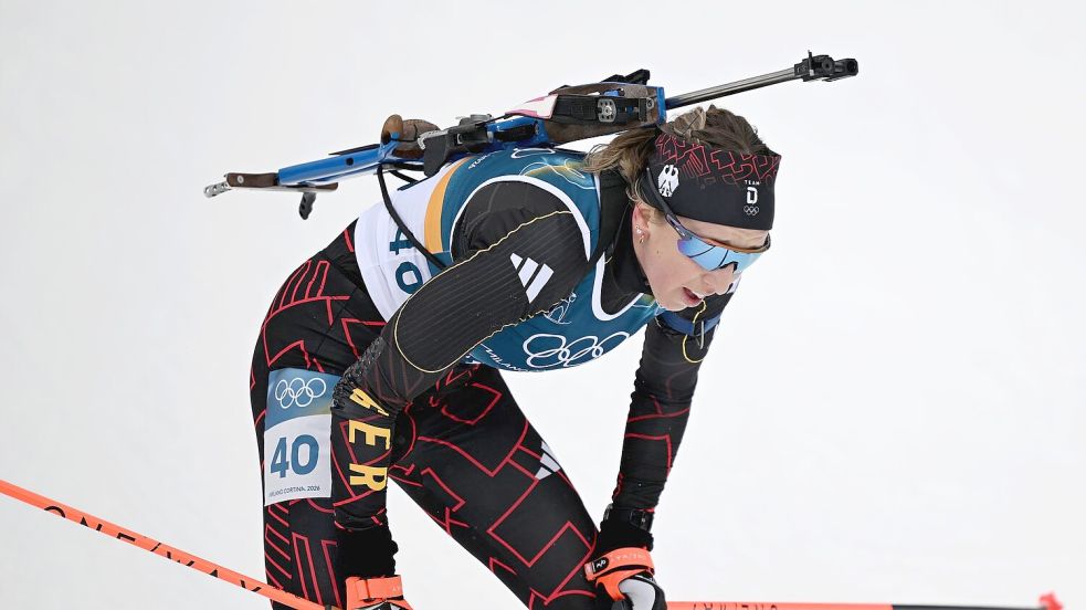 Franziska Preuß verpasst die ersehnte Einzelmedaille. Foto: Hendrik Schmidt