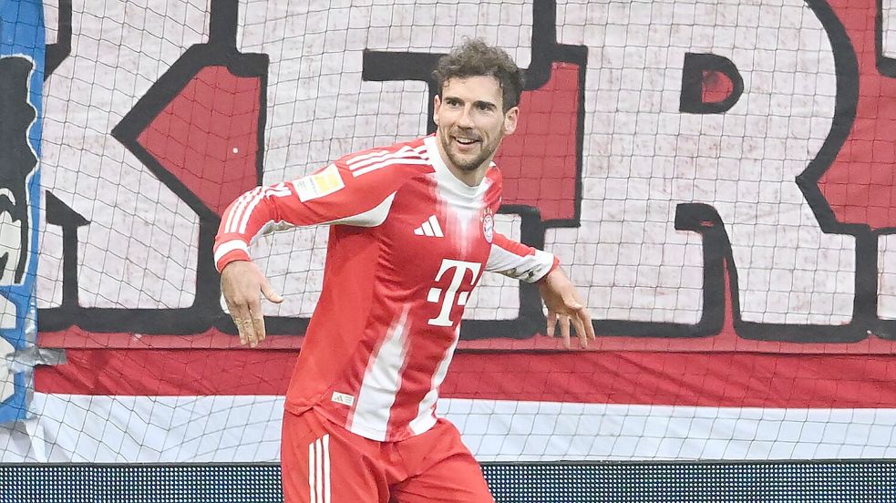 Leon Goretzka nach seinem Tor in Bremen. Foto: Carmen Jaspersen