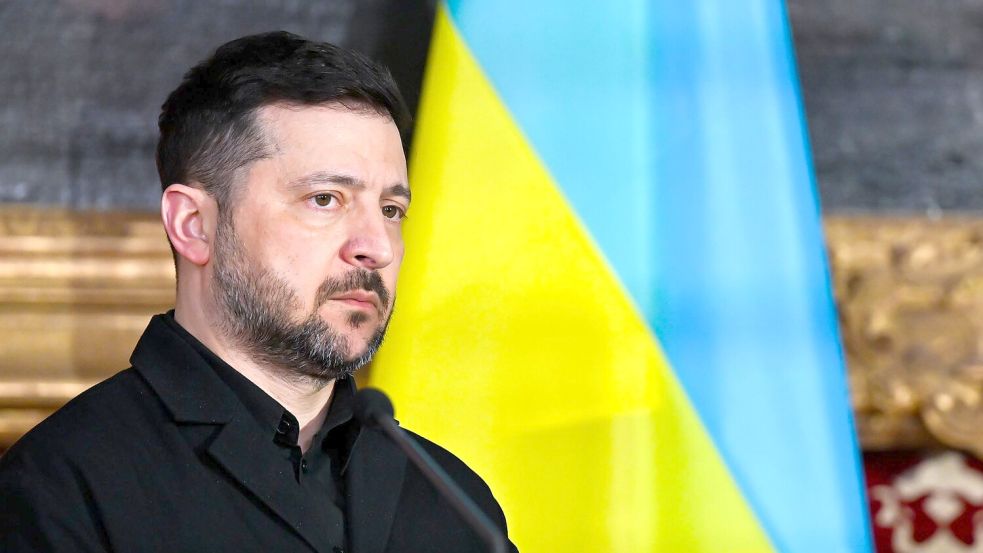 Der ukrainische Präsident Wolodymyr Selenskyj bekam von den Europäern viele warme Worte zu hören - Flugabwehrraketen für die Verteidigung seines Landes gegen Russland kann er sich dafür allerdings nicht kaufen. Foto: Sven Hoppe