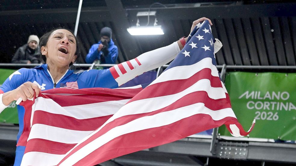 Elana Meyers Taylor aus den USA wurde mit 41 Jahren Olympiasiegerin. Foto: Robert Michael