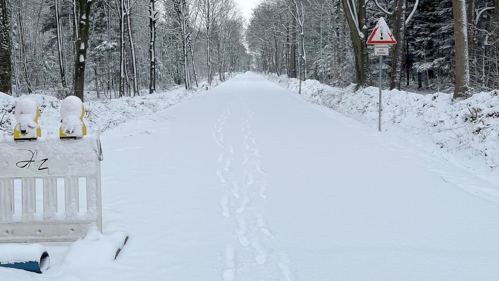 Die Baustelle am Auricher „Südeweg“ in den vergangenen Tagen. Bald wird sie wieder in Betrieb genommen. Foto: Stadt Aurich