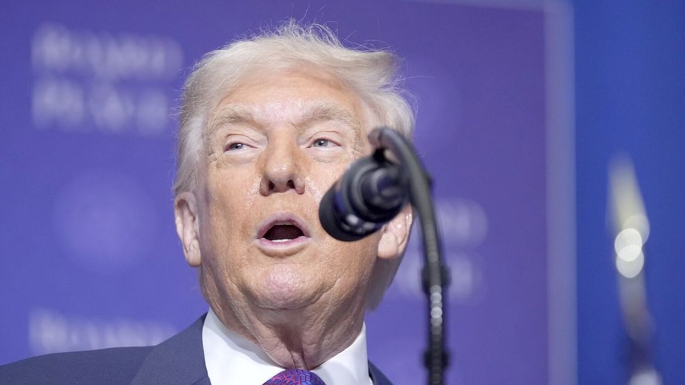 Trump lobte den von ihm gegründeten Friedensrat überschwänglich. Foto: Mark Schiefelbein/AP/dpa