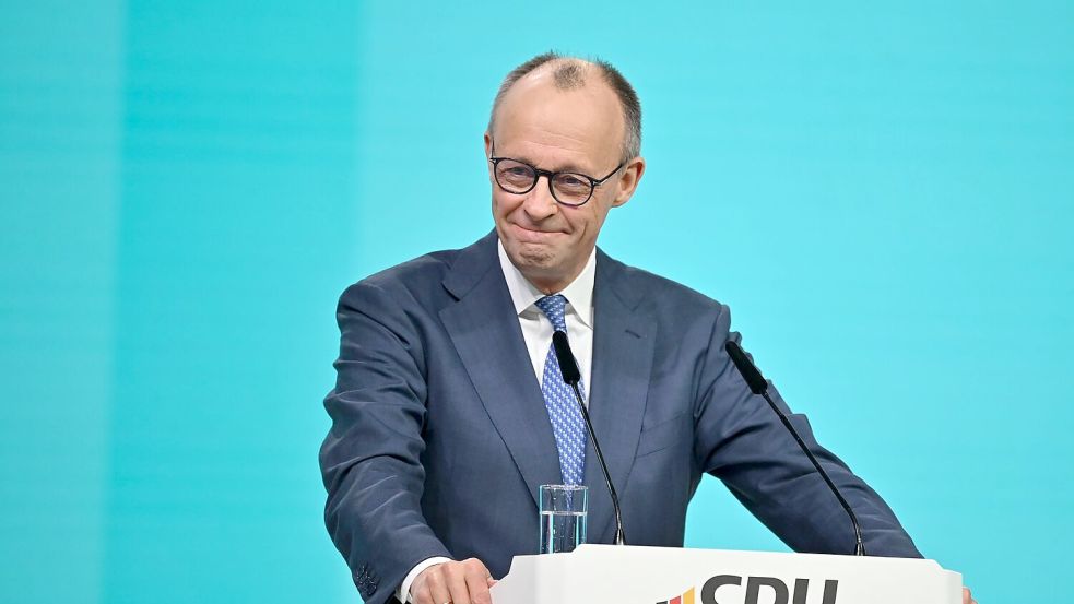 Die Prognosen, wie gut Friedrich Merz bei der Wiederwahl als CDU-Vorsitzender abschneiden könnte, gehen weit auseinander. Foto: Katharina Kausche