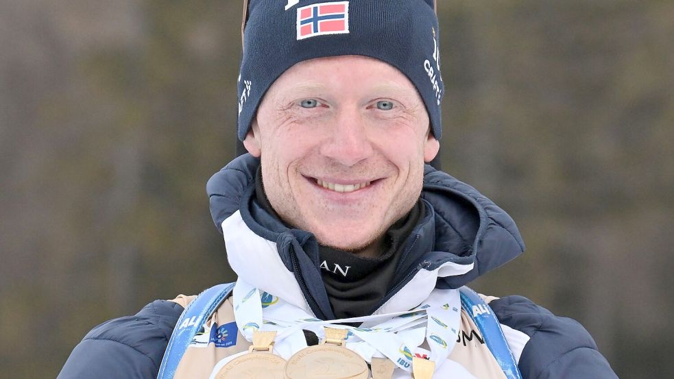 Johannes Thingnes Bö ist eine Biathlon-Legende. (Archivbild) Foto: Martin Schutt