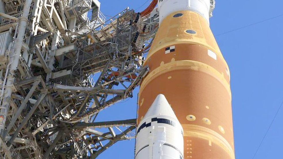 Dass der zweite Probelauf besser lief als der erste, stimmt die Nasa-Verantwortlichen optimistisch. Foto: Uncredited/NASA via AP/dpa