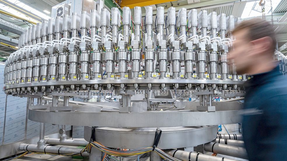 Die Exporte der Maschinenbauer in die USA sind eingebrochen, was die gesamte Bilanz belastet. (Archivbild) Foto: Armin Weigel