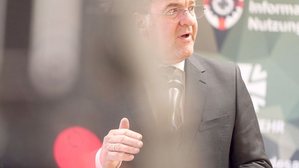 Sieht Trumps Rolle kritisch: Verteidigungsminister Pistorius Foto: Thomas Frey