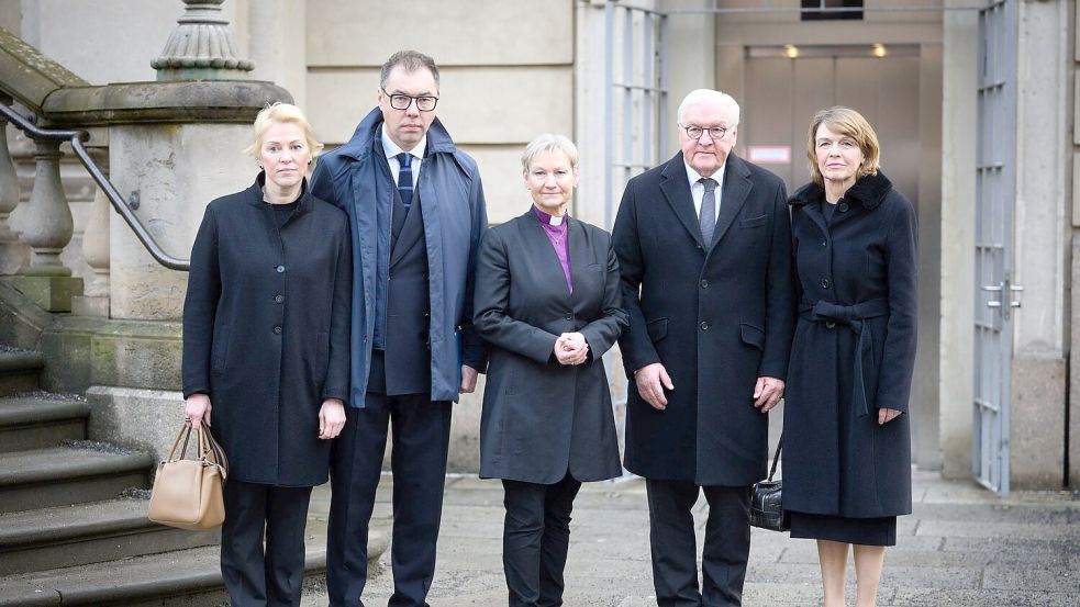 Bundespräsident Frank-Walter Steinmeier nahm am Berliner Friedensgebet für die Ukraine teil. Foto: Bernd von Jutrczenka/dpa