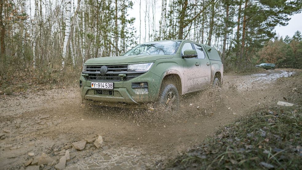 Mehr als 100 VW Amaroks werden derzeit der Heimatschutzdivision bereitgestellt. Geht da mehr? Foto: Bundeswehr/Maximilian Schulz