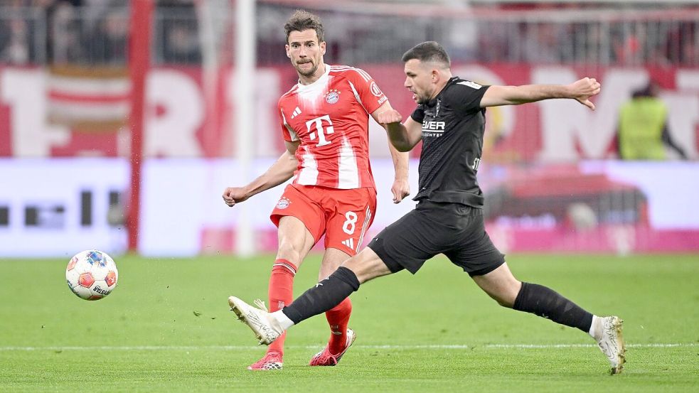 Spielte nach lobenden Worten vom Bundestrainer stark auf: Leon Goretzka (l). Foto: Harry Langer