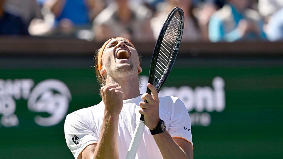 Steht im Achtelfinale von Indian Wells: Alexander Zverev. Foto: Charles Baus