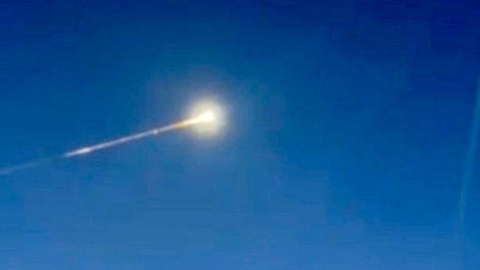Lichtspektakel - Ein Meteor war über Westdeutschland zu sehen. Foto: Gianni Gattus/TNN/dpa