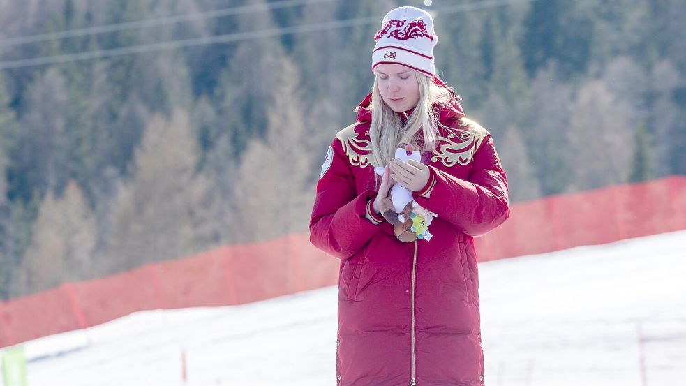 Nach Bronze nun Gold für Russland: Warwara Worontschichina. Foto: Philipp von Ditfurth/dpa