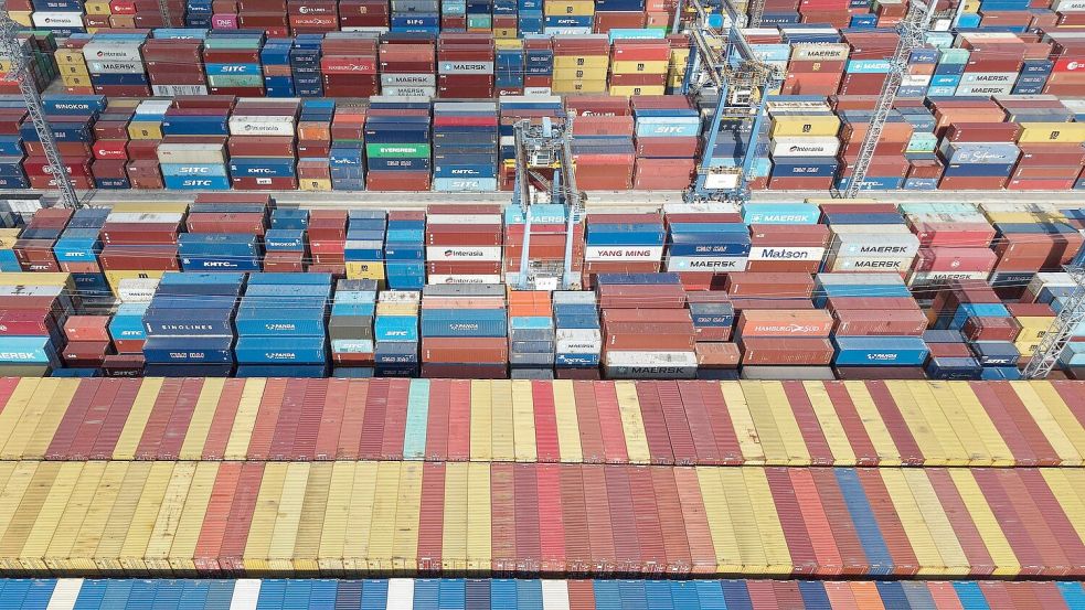 Chinas Exporte in den Globalen Süden stiegen zu Jahresbeginn besonders stark. Foto: Uncredited/CHINATOPIX/AP/dpa