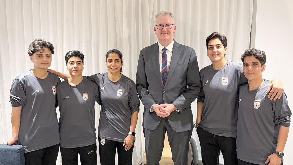 Die fünf Fußballerinnen befinden sich nach ihrer Asyl-Zusage an einem geheimen Ort in Australien. Foto: -/Australia Ministry of Home Aff