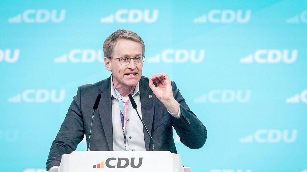 In der CDU ist Schleswig-Holsteins Ministerpräsident Daniel Günther einer der Vorreiter eines Social-Media-Verbots für junge Menschen. (Archivbild) Foto: Kay Nietfeld/dpa