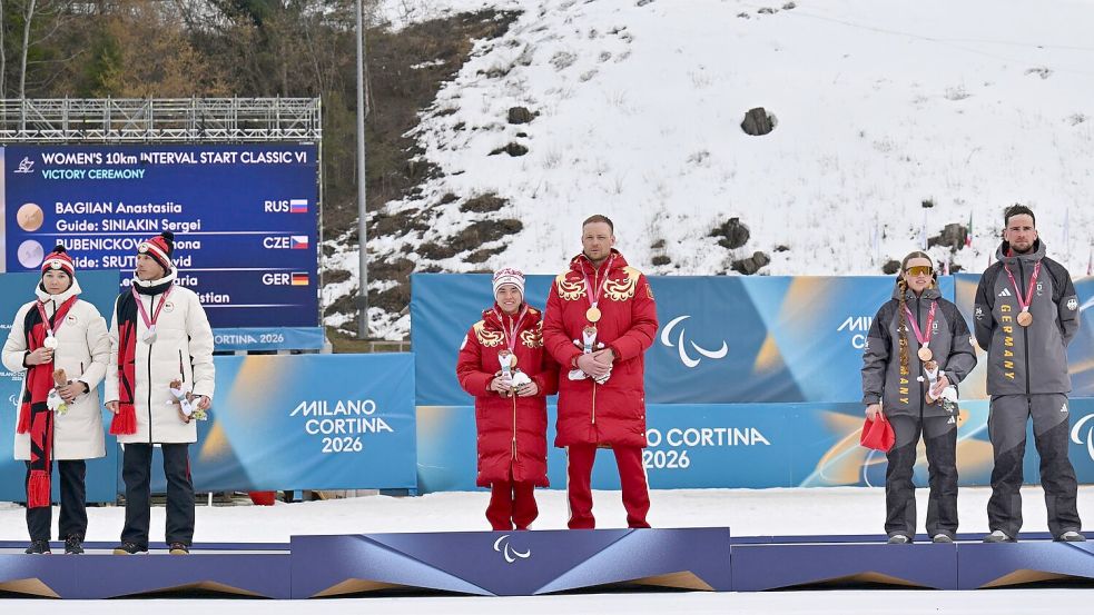 Erneut Siegerehrung mit deutscher und russischer Beteiligung. Foto: Martin Schutt