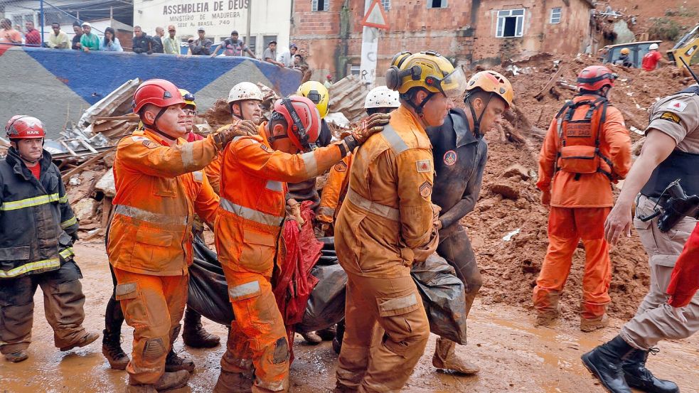 Extreme Regenfälle hatten in der Region schwere Erdrutsche ausgelöst. (Archivbild) Foto: Tânia Rêgo/Agencia Brazil/dpa