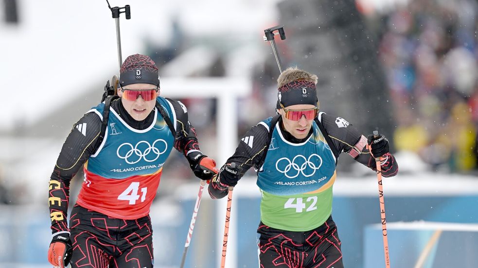 Keine Chance im Kampf um die vorderen Plätze: Justus Strelow und David Zobel Foto: Hendrik Schmidt