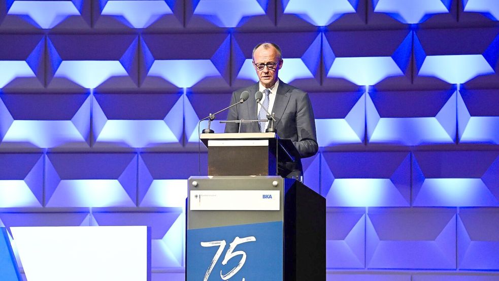 Der Kanzler bezeichnete das BKA als Erfolgsgeschichte. Foto: Soeren Stache