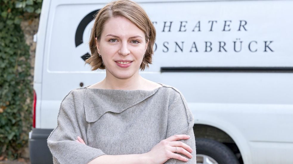 Margaryta Grynyvetska ist die erste Dirigentin bei einem Sinfoniekonzert in Osnabrück. Foto: Jörn Martens