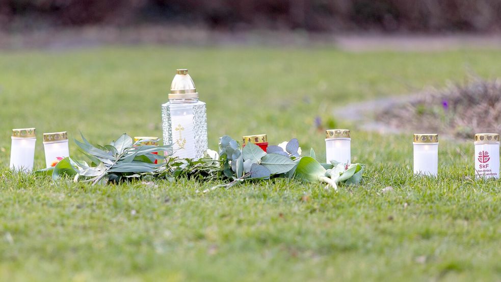Am Montag, 9. März, fand eine Gedenkveranstaltung für eine getötete Mutter in Wallenhorst statt. Foto: Denise Matthey