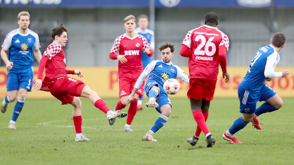 Kickers Emden traf an diesem Samstag auf Norderstedt. Foto: Jens Doden/Emden