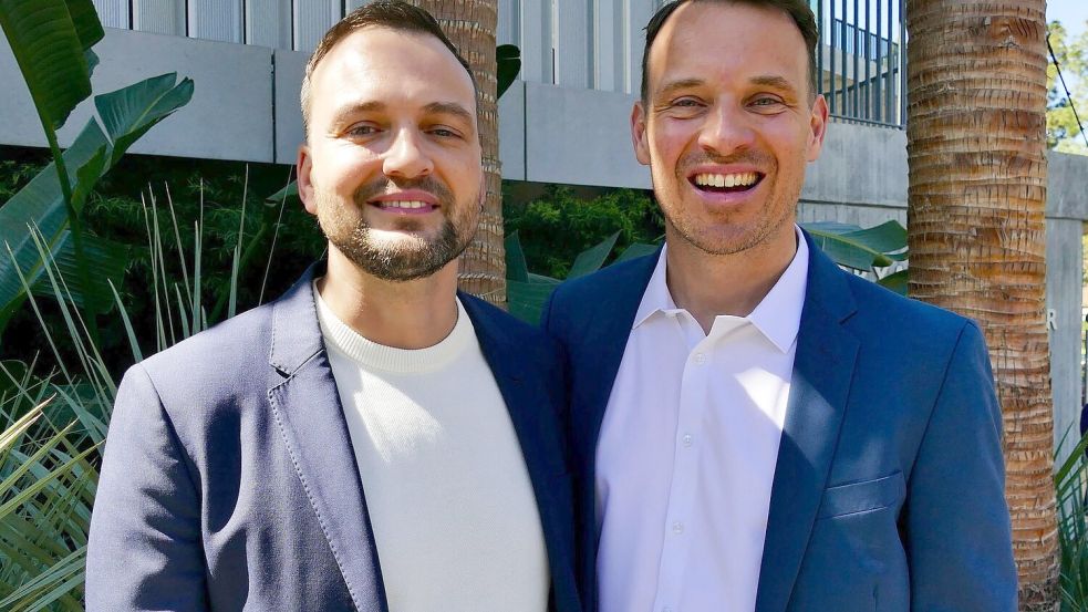 Guido Wolter und Michael Ralla können den Oscar in der Sparte „Visual Effects“ gewinnen. Foto: Barbara Munker/dpa