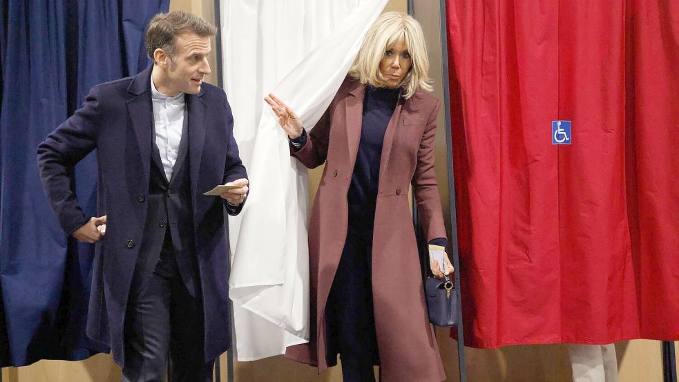 Die Kommunalwahlen in Frankreich sind ein Stimmungstest vor der Präsidentschaftswahl im kommenden Jahr. Foto: Jean-Francois Badias/Pool AP/AP/